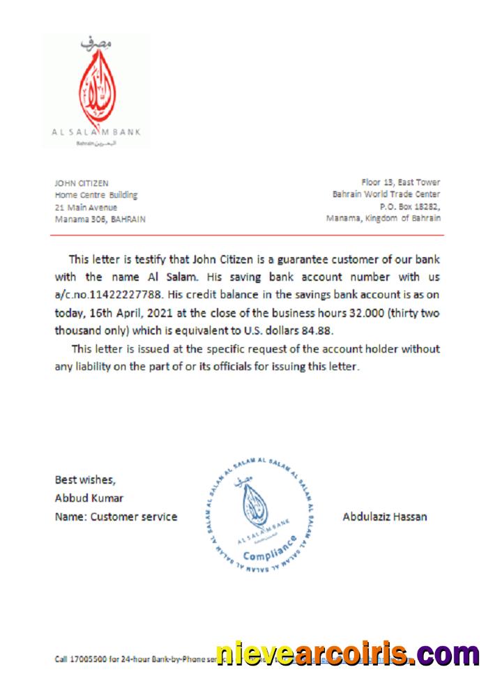 Bahrain Al Salam reference